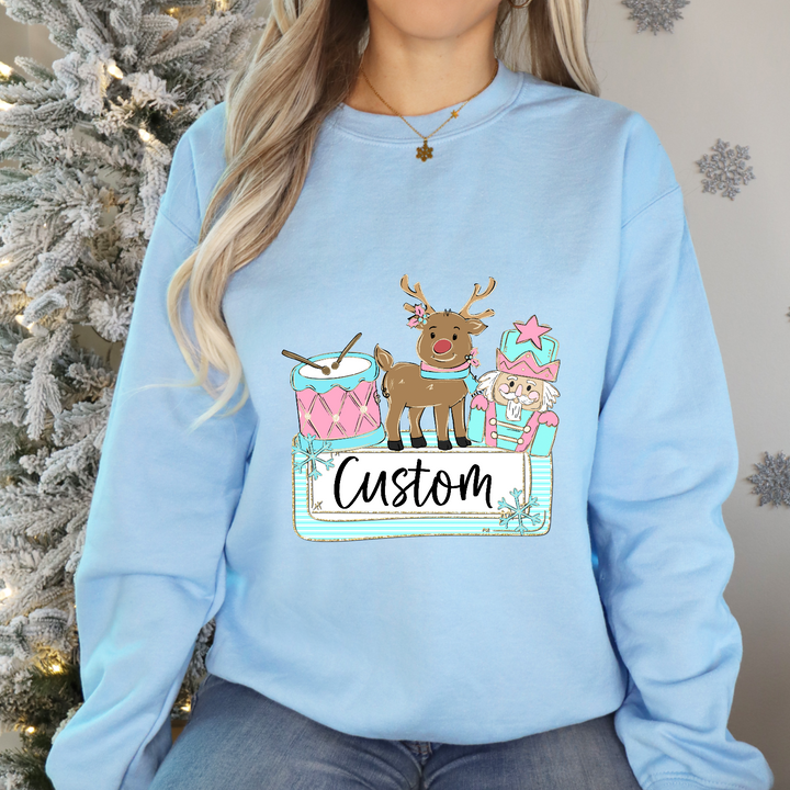 Drum Reindeer Nutcracker DTF Print