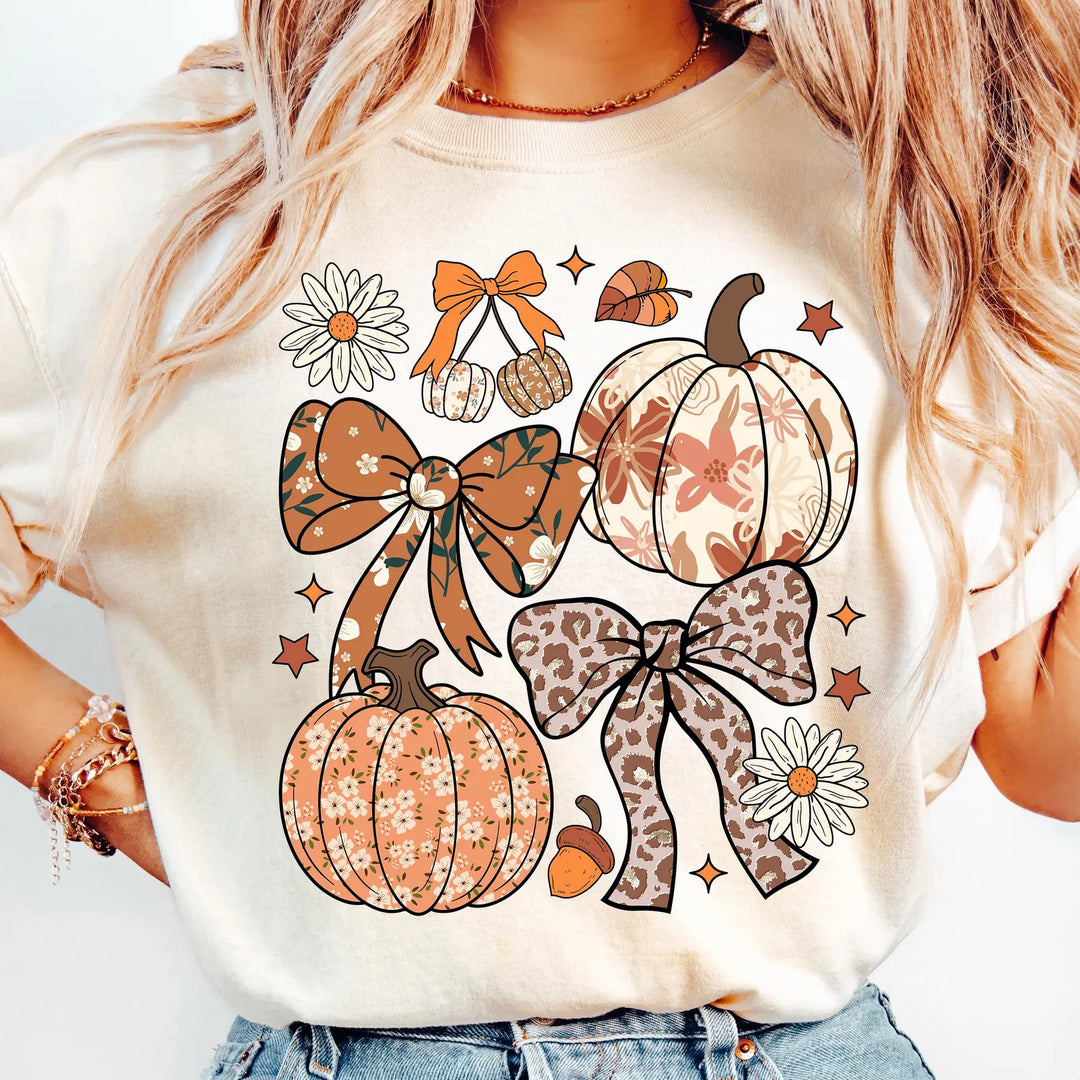 Coquette Pumpkin DTF Print