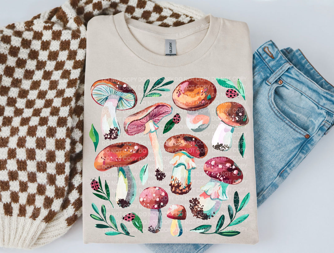 Mushrooms DTF Print