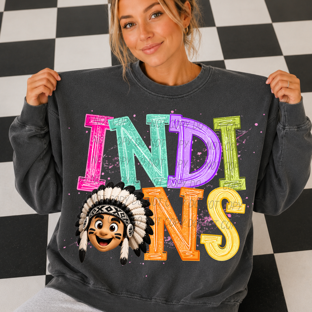 Happy Little Mascots DTF Print
