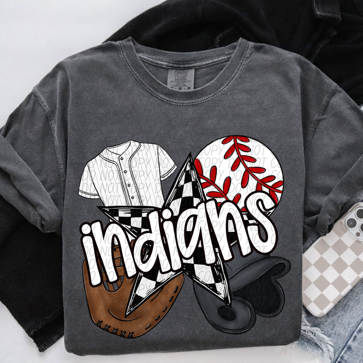 Baseball Mascots DTF Print