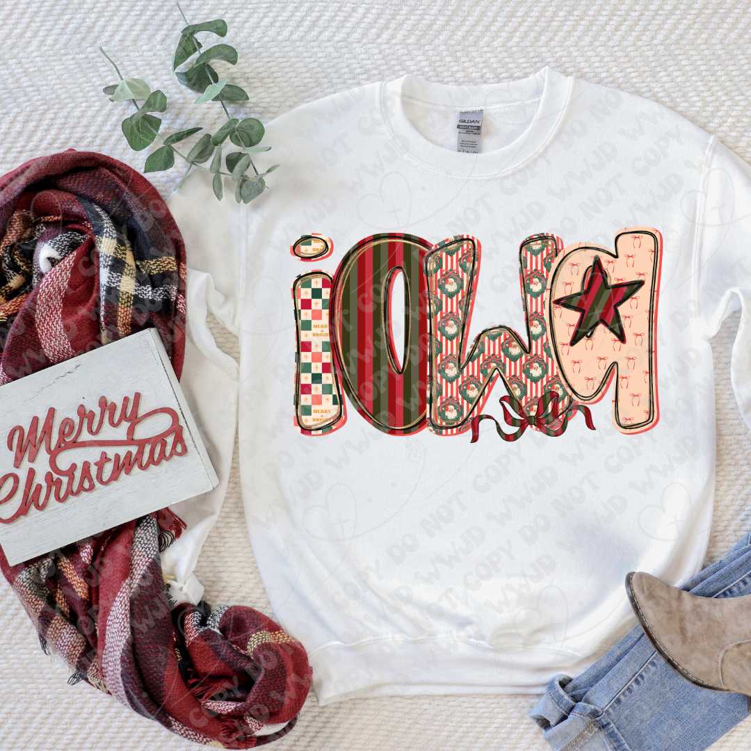 Merry State Alpha DTF Print