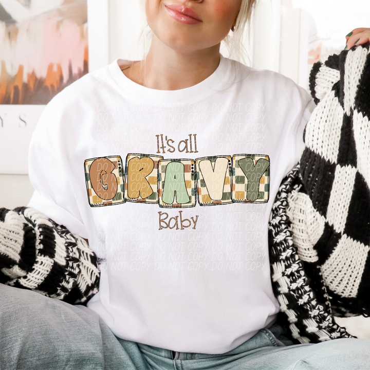 It's All Gravy Baby DTF Print