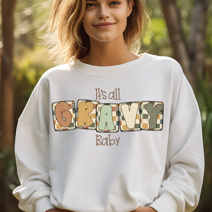It's All Gravy Baby DTF Print