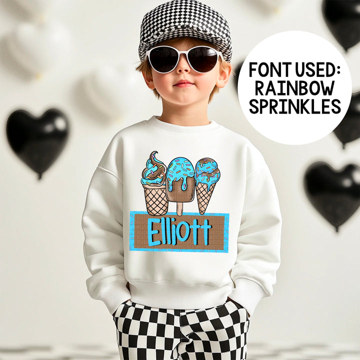 Ice Cream Sprinkles DTF Print