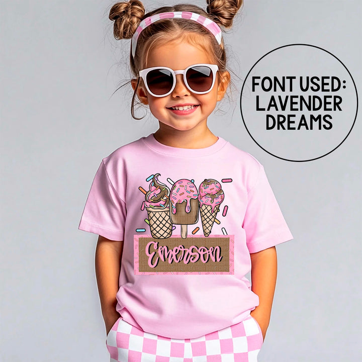 Ice Cream Sprinkles DTF Print