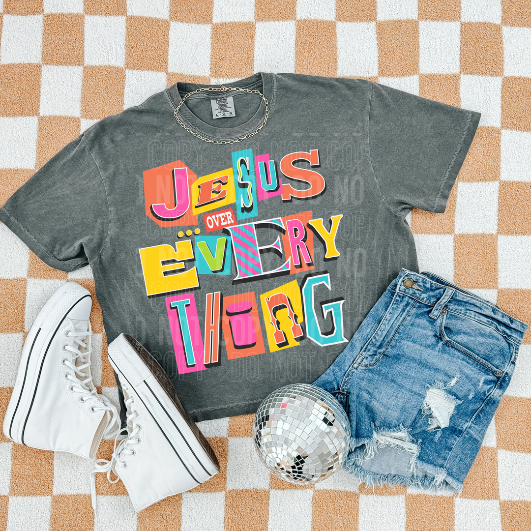 Jesus Over Everything DTF Print