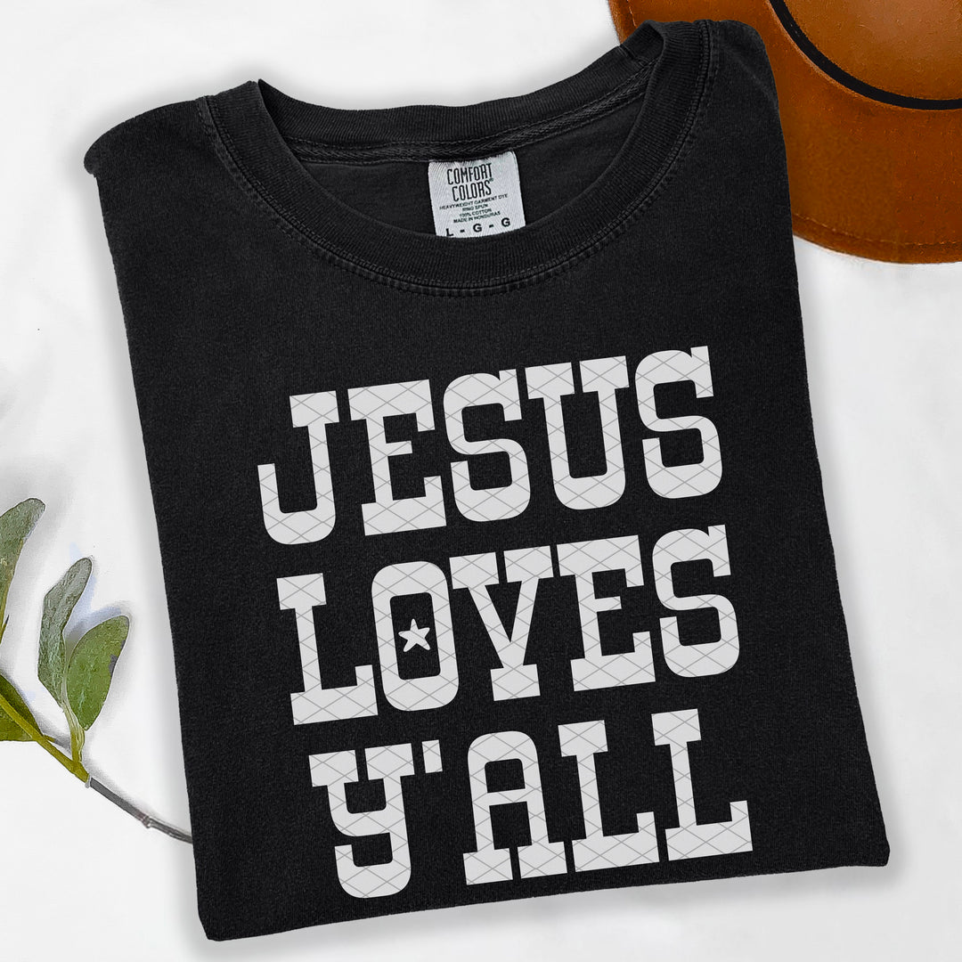 Jesus Loves Y’all DTF Print