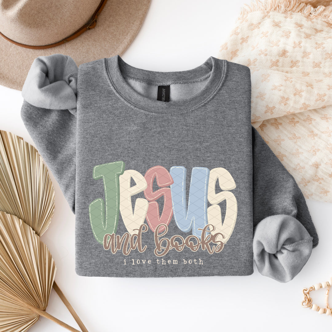 Jesus And Books DTF Print