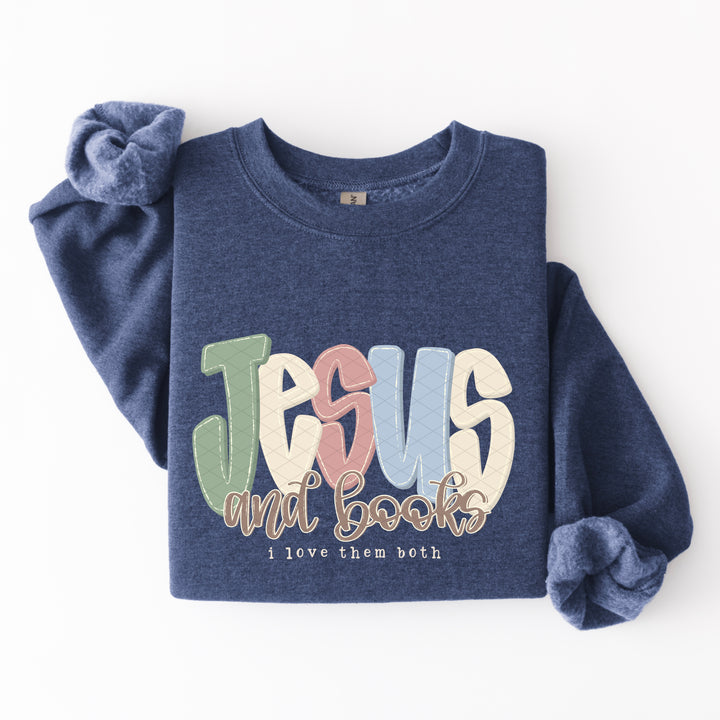 Jesus And Books DTF Print