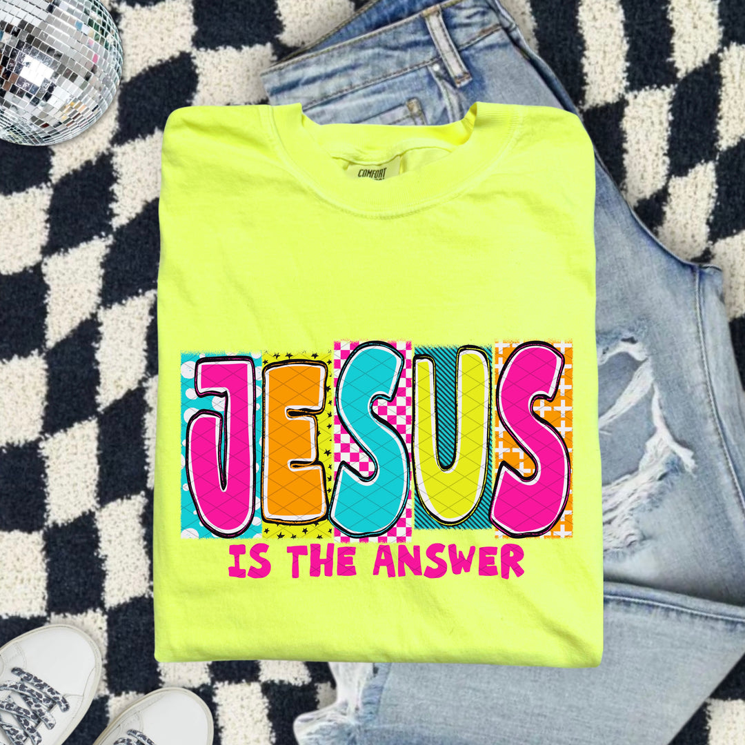 Jesus Is The Answer DTF Print