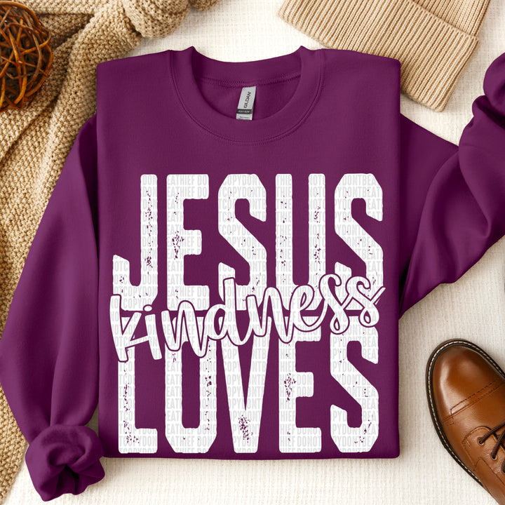 Jesus Loves Kindness DTF Print