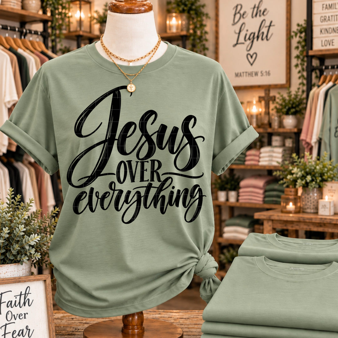 Jesus Over Everything DTF Print