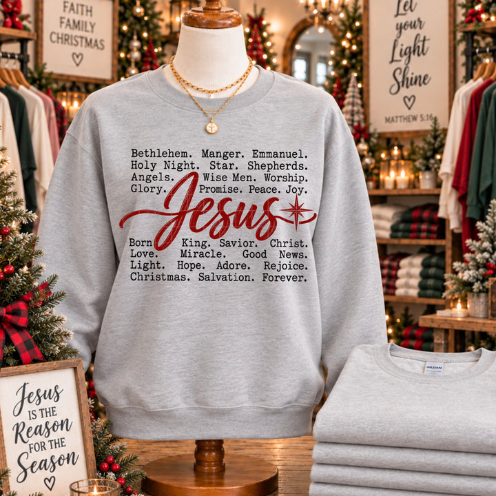 Jesus Typography DTF Print