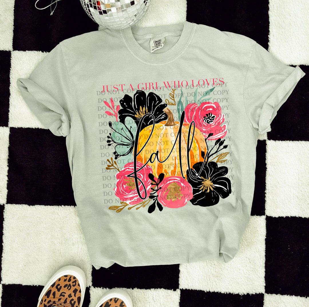 Just A Girl Who Loves Fall DTF Print