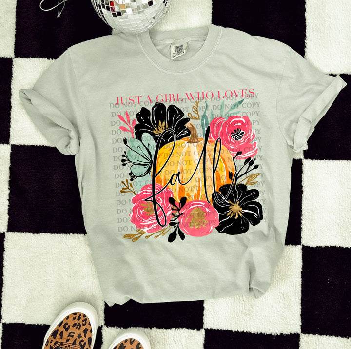 Just A Girl Who Loves Fall DTF Print
