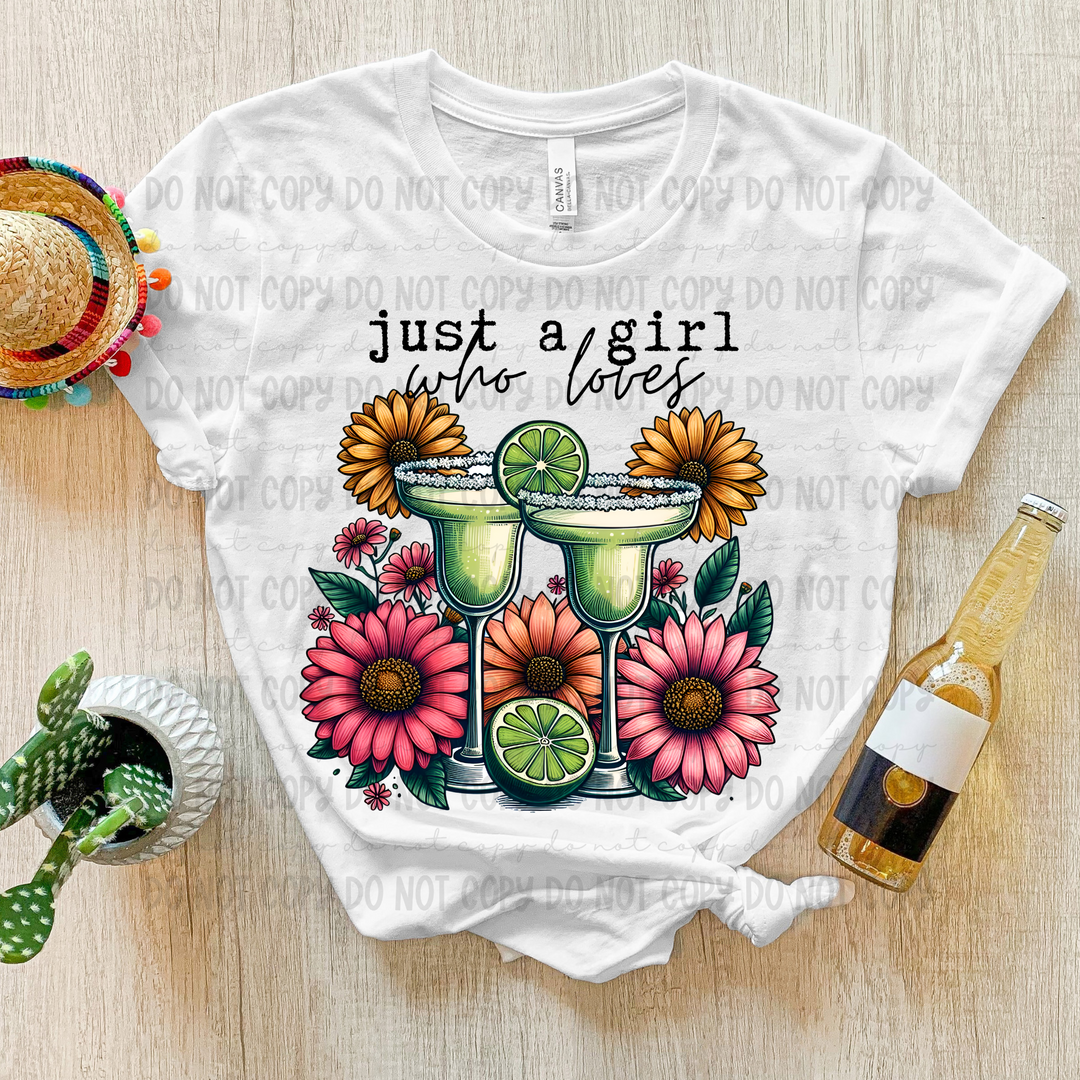 Just a Girl who Loves DTF Print