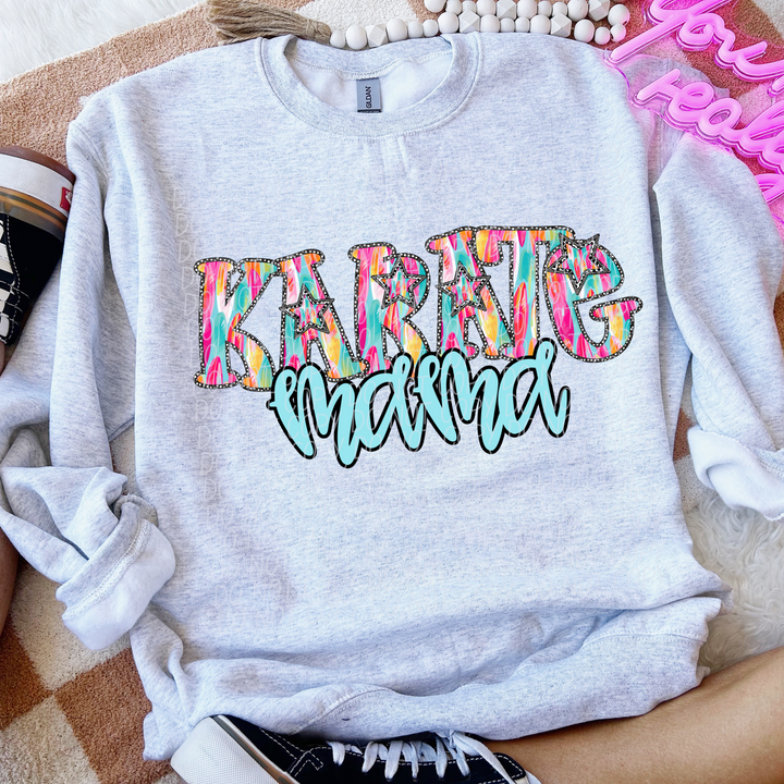 Multi Color Star Sports Mama DTF Print