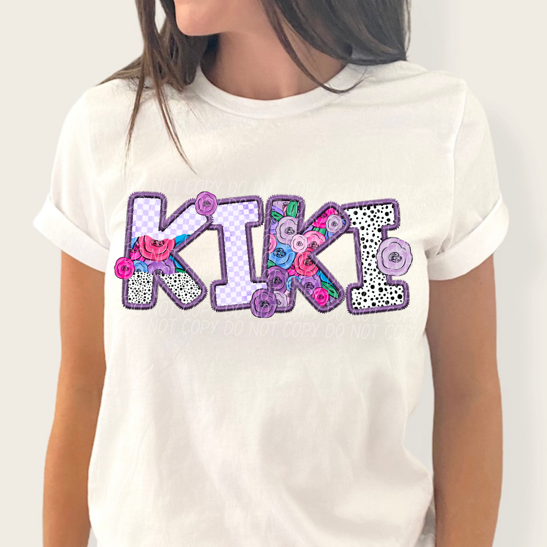 Pretty In Purple Names DTF Print