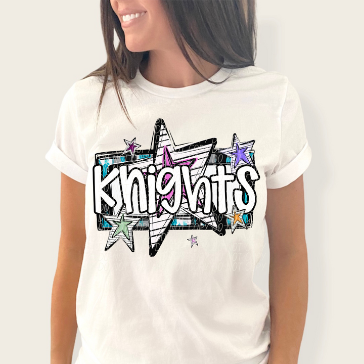 Bright Stars Mascots Youth DTF Print