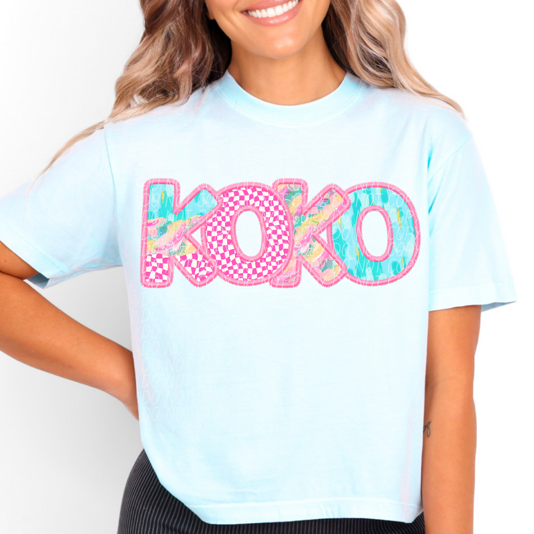 Spring Names DTF Print