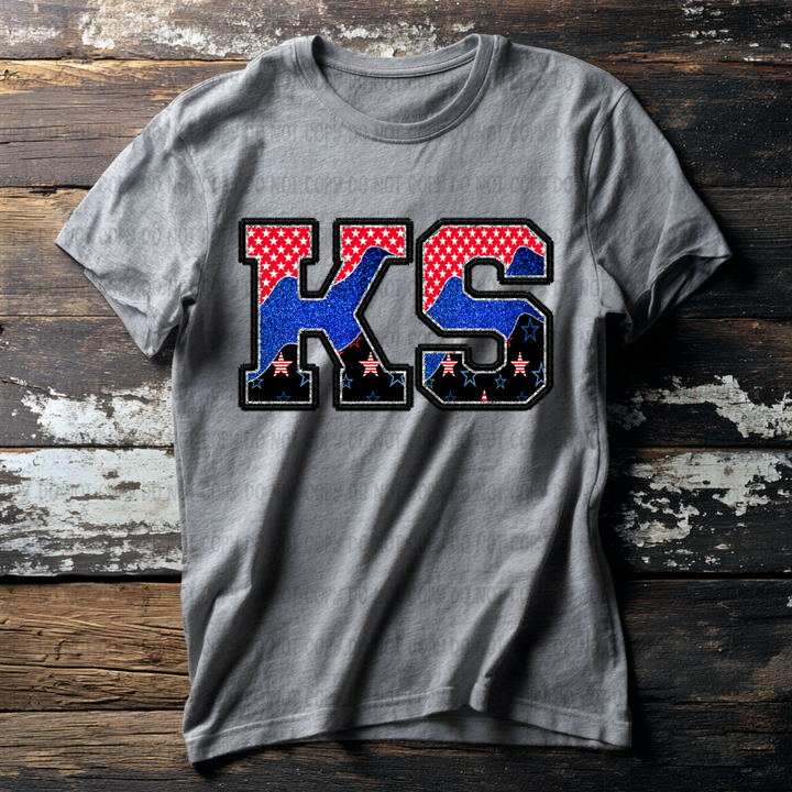 Patriotic States DTF Print
