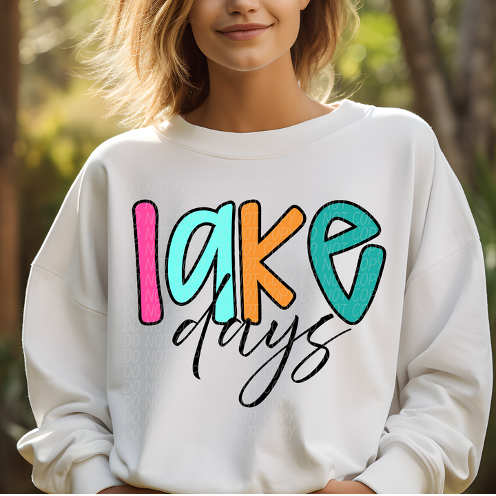 Lake Days DTF Print