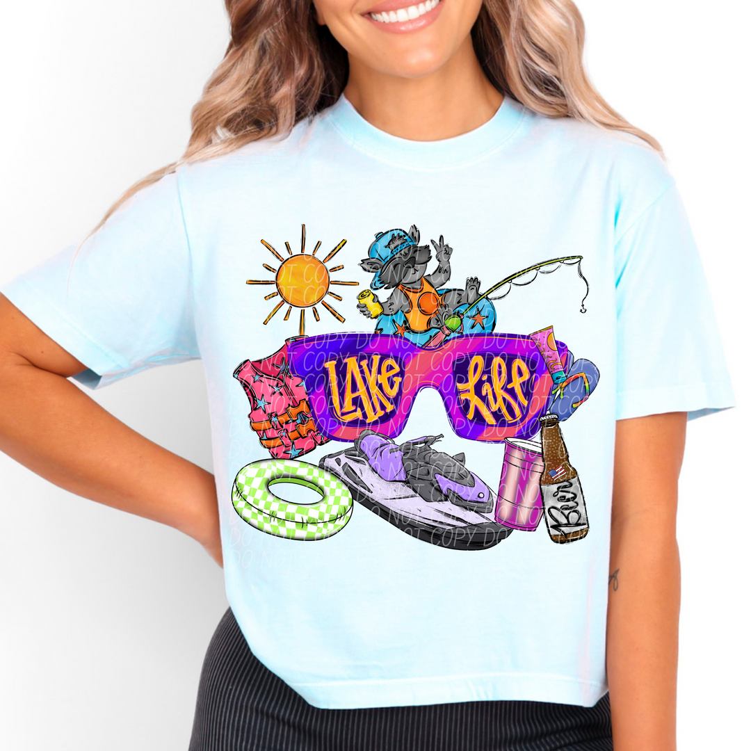 Lake Life Jet Ski DTF Print