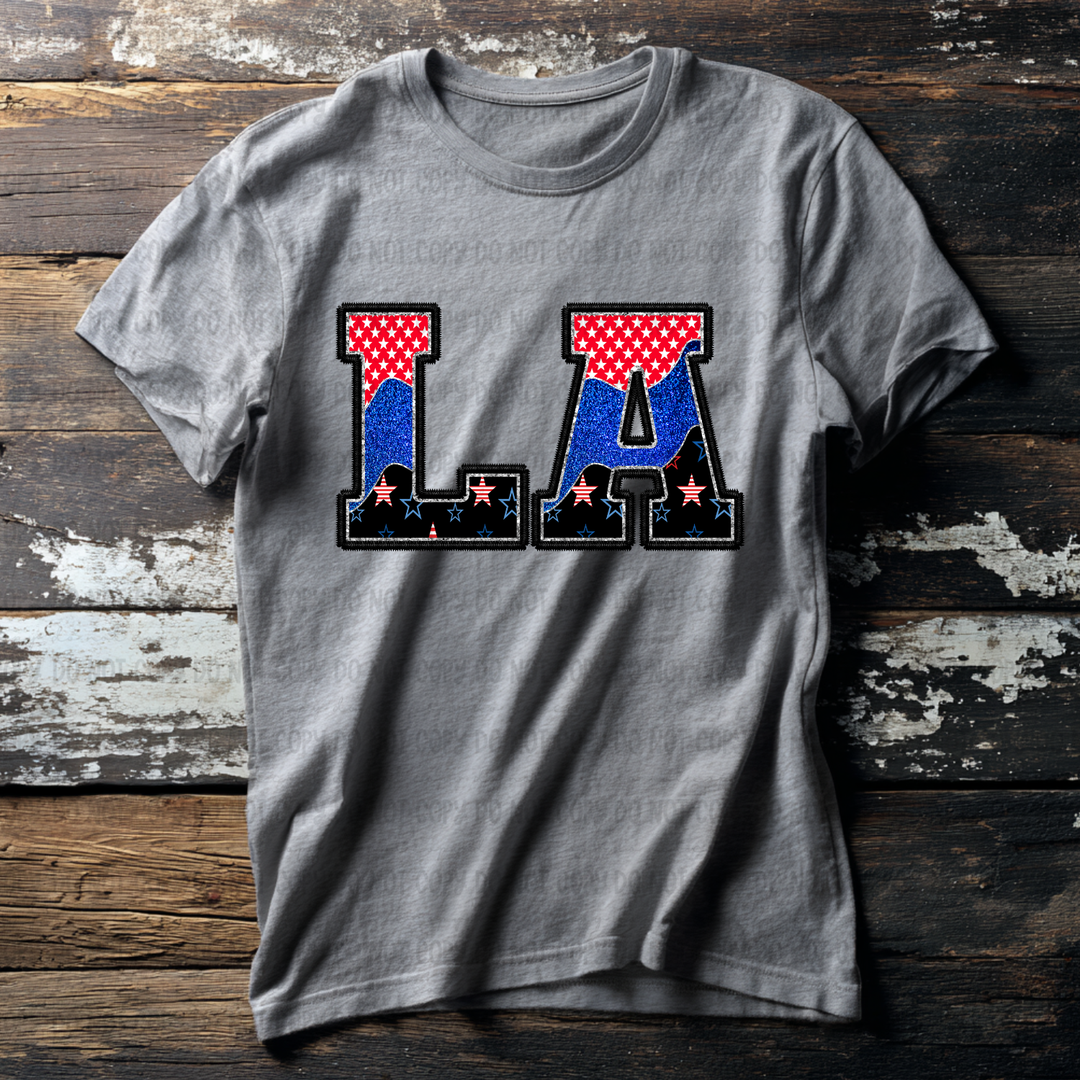 Patriotic States DTF Print