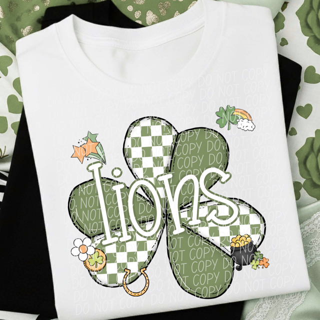 St Patrick Clover Mascots DTF Print