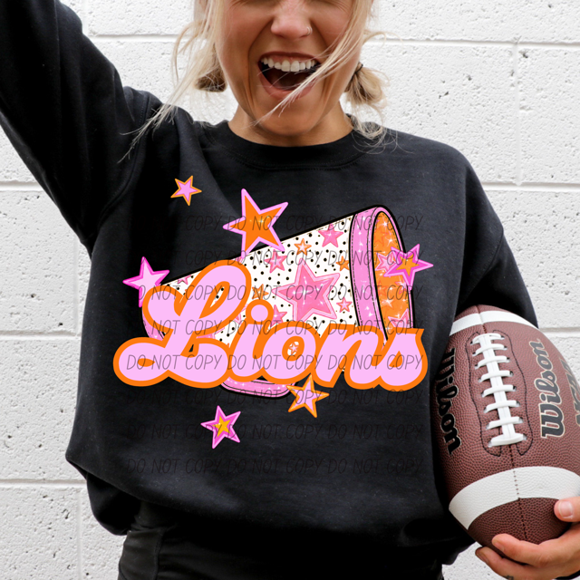 Pink Cheer DTF Print