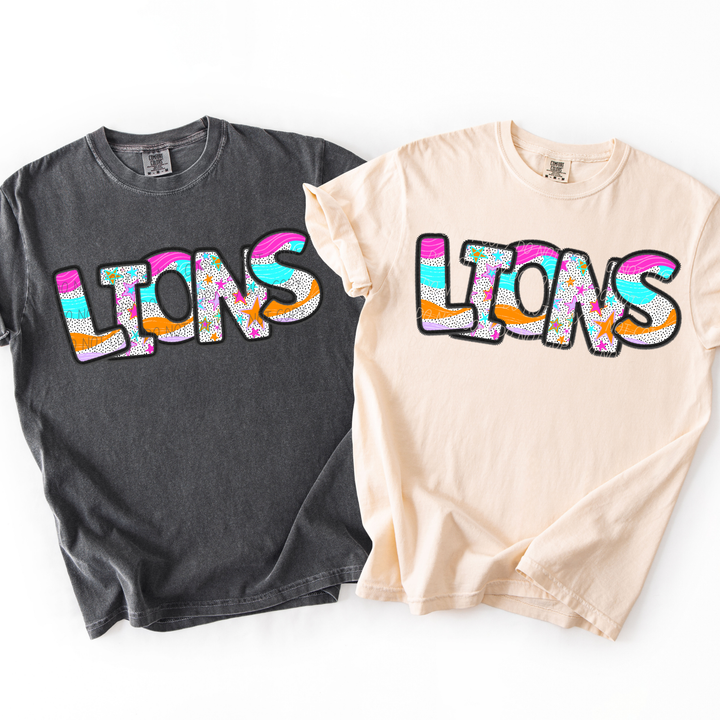 Wavy Stars Mascots DTF Print
