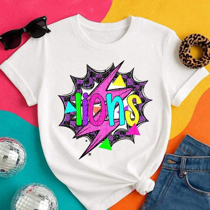 80's Hero Mascots DTF Print