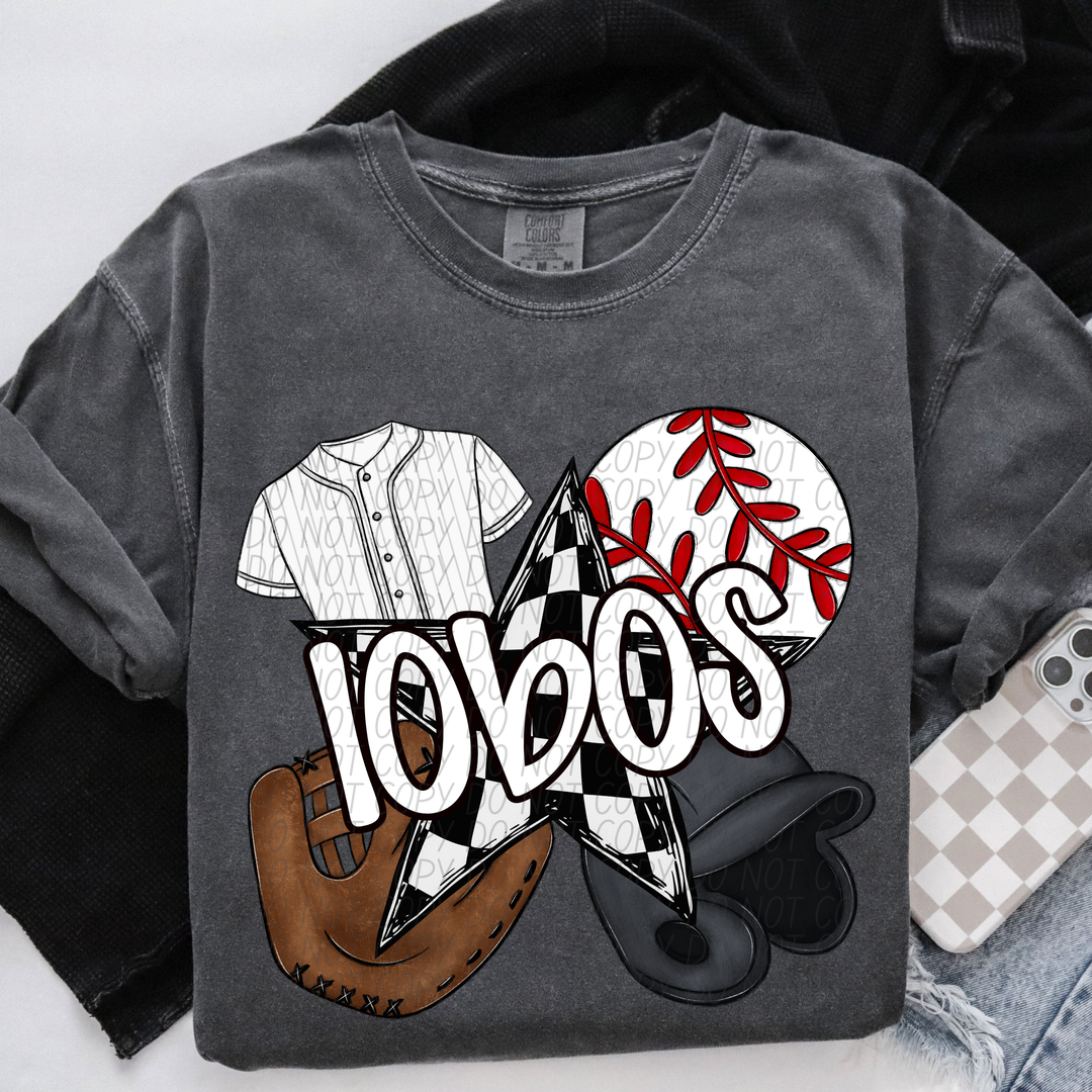 Baseball Mascots DTF Print