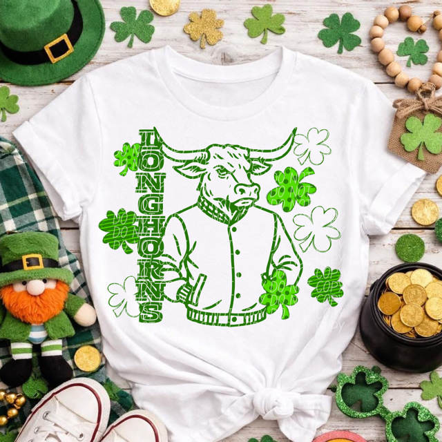 Letterman Clover Mascots DTF Prints