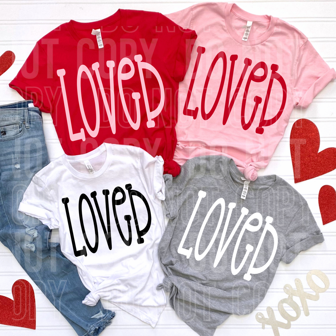 Loved Oversized DTF Print