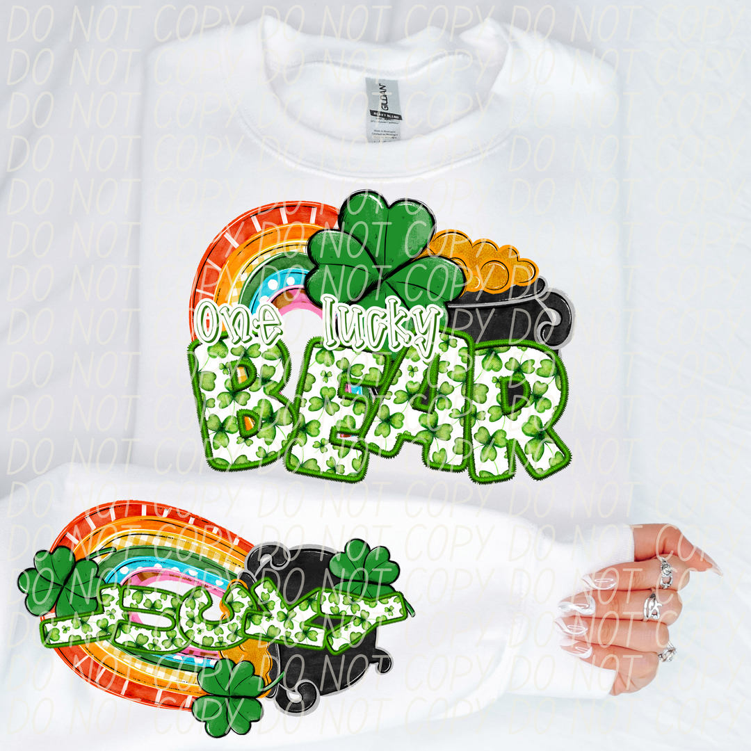 St Patrick's Day One Lucky Mascot Collection DTF Print