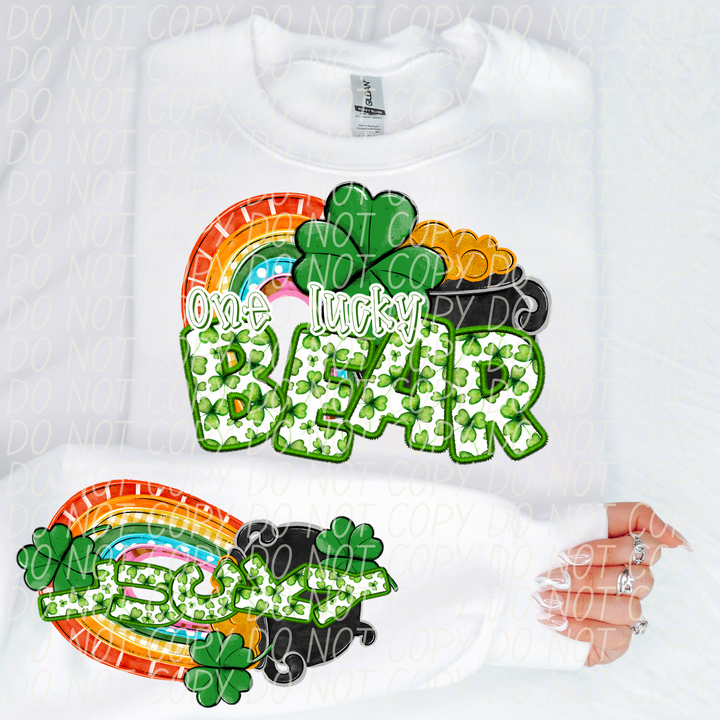 St Patrick's Day One Lucky Mascot Collection DTF Print