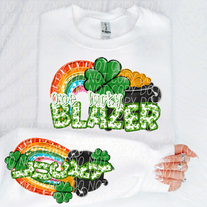 St Patrick's Day One Lucky Mascot Collection DTF Print