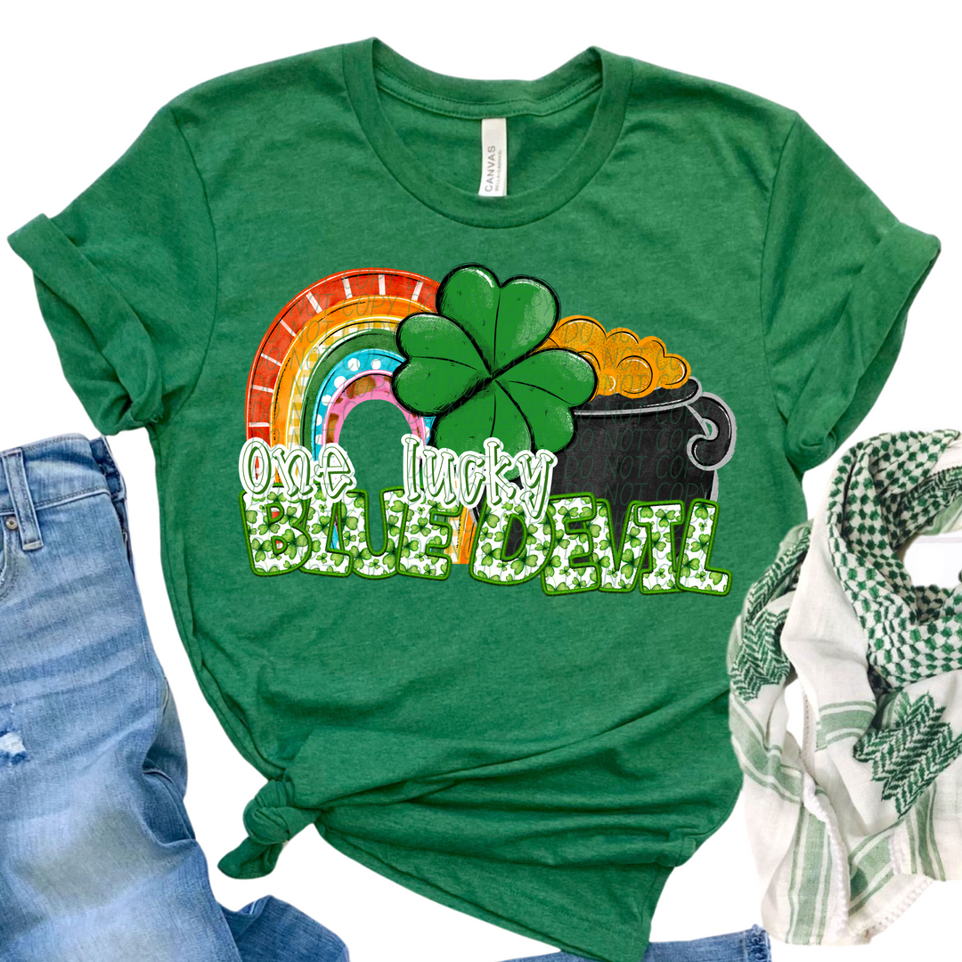St Patrick's Day One Lucky Mascot Collection DTF Print