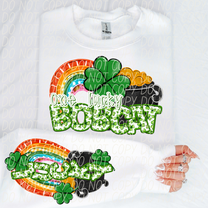 St Patrick's Day One Lucky Mascot Collection DTF Print