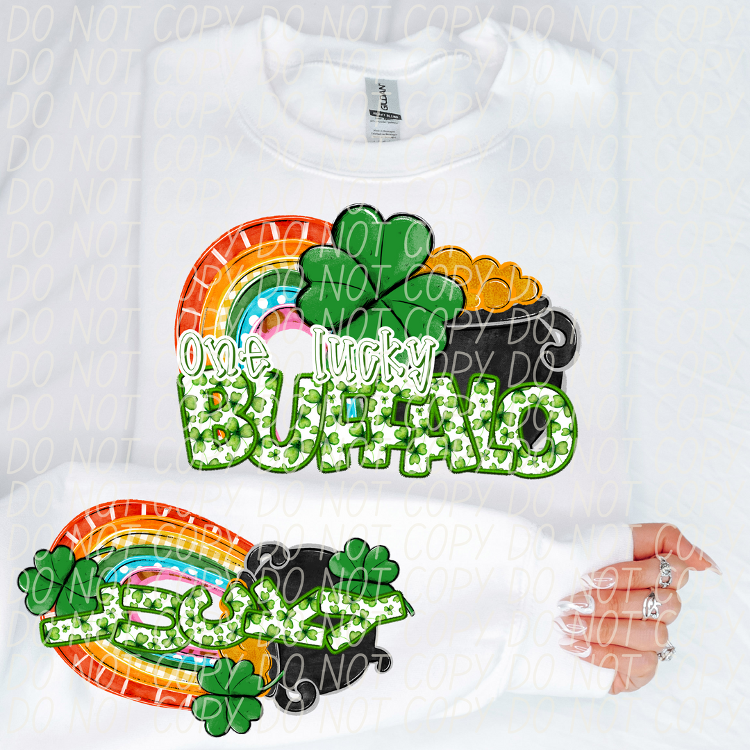 St Patrick's Day One Lucky Mascot Collection DTF Print