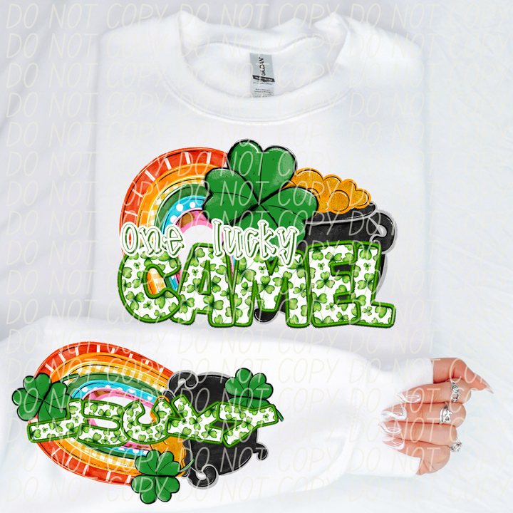 St Patrick's Day One Lucky Mascot Collection DTF Print