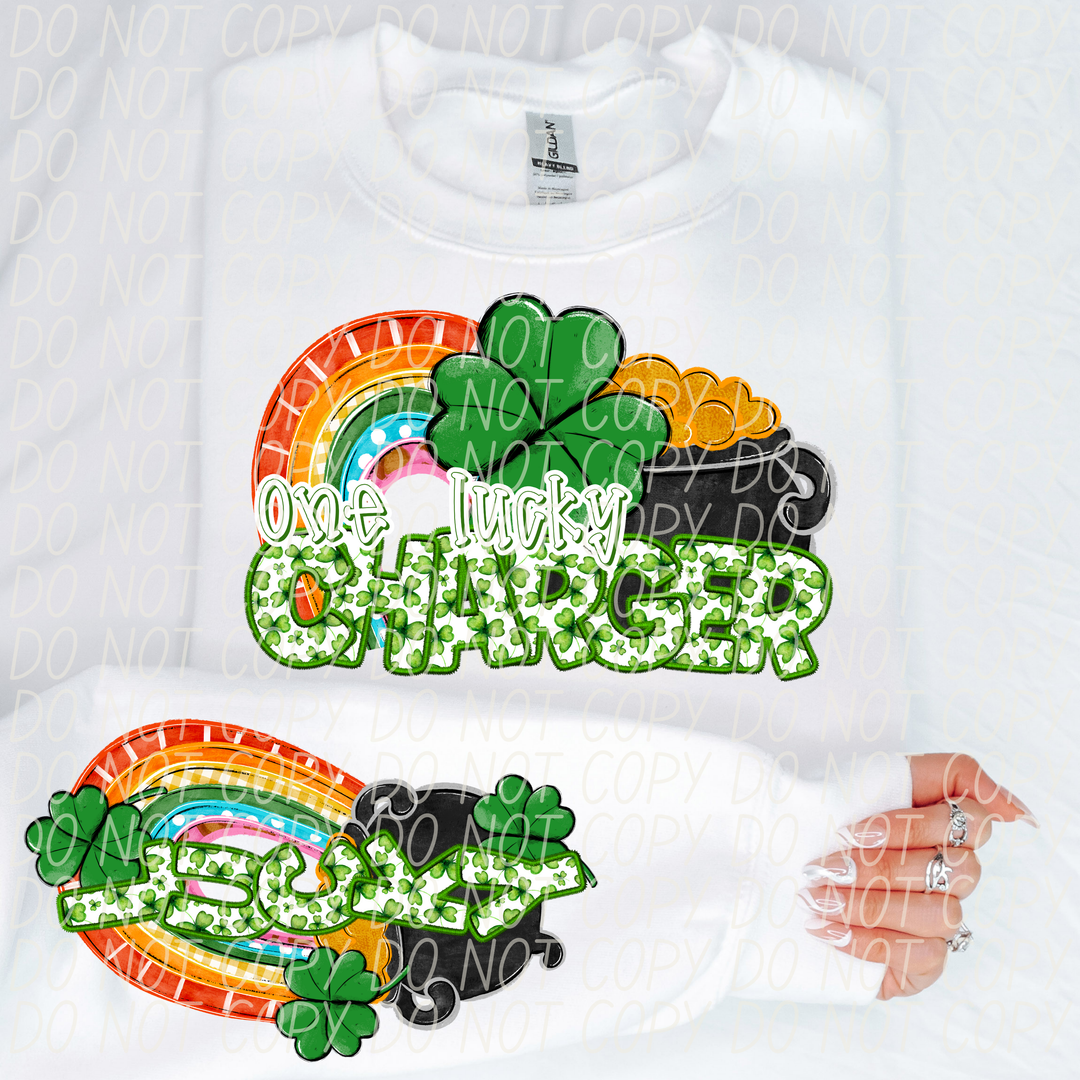 St Patrick's Day One Lucky Mascot Collection DTF Print