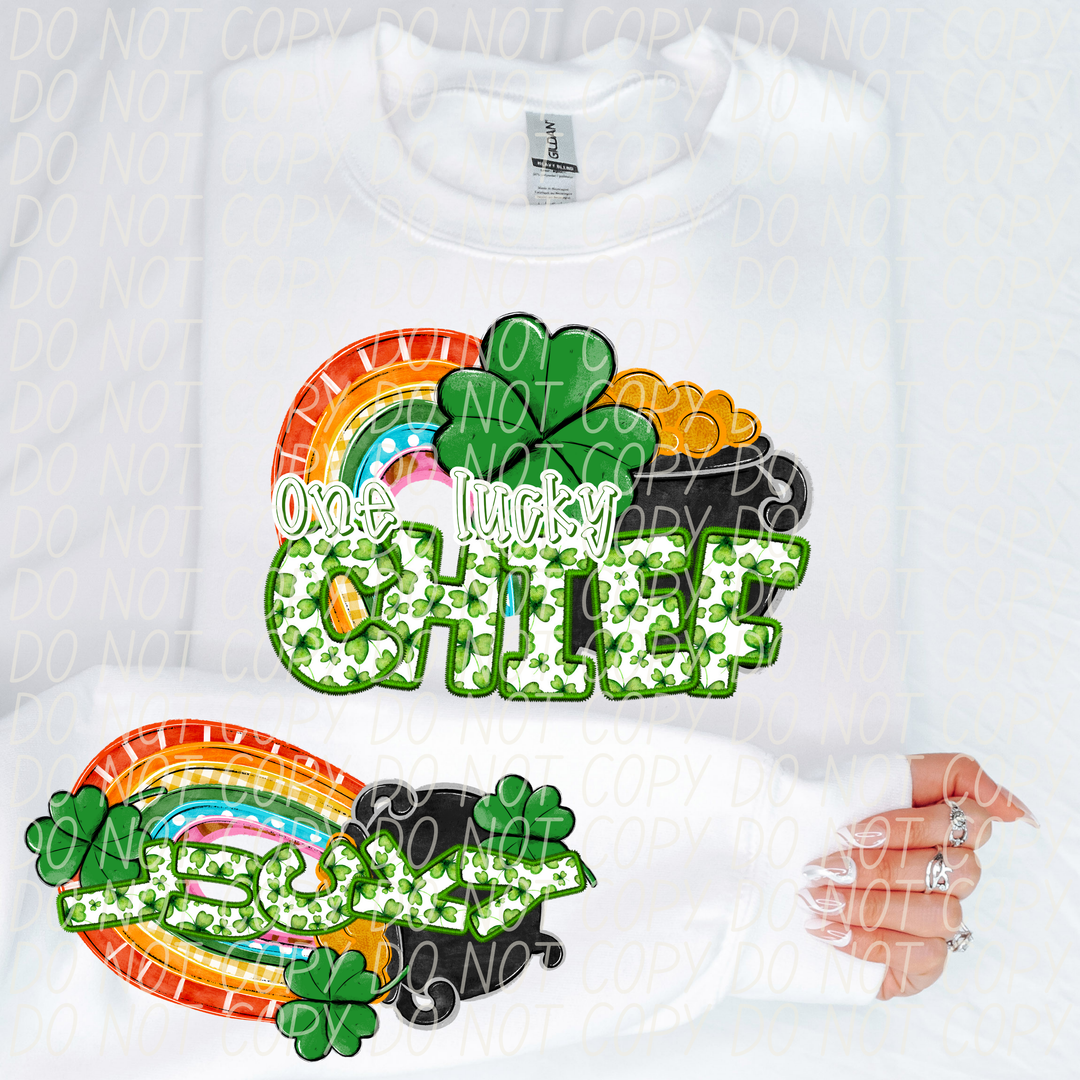 St Patrick's Day One Lucky Mascot Collection DTF Print