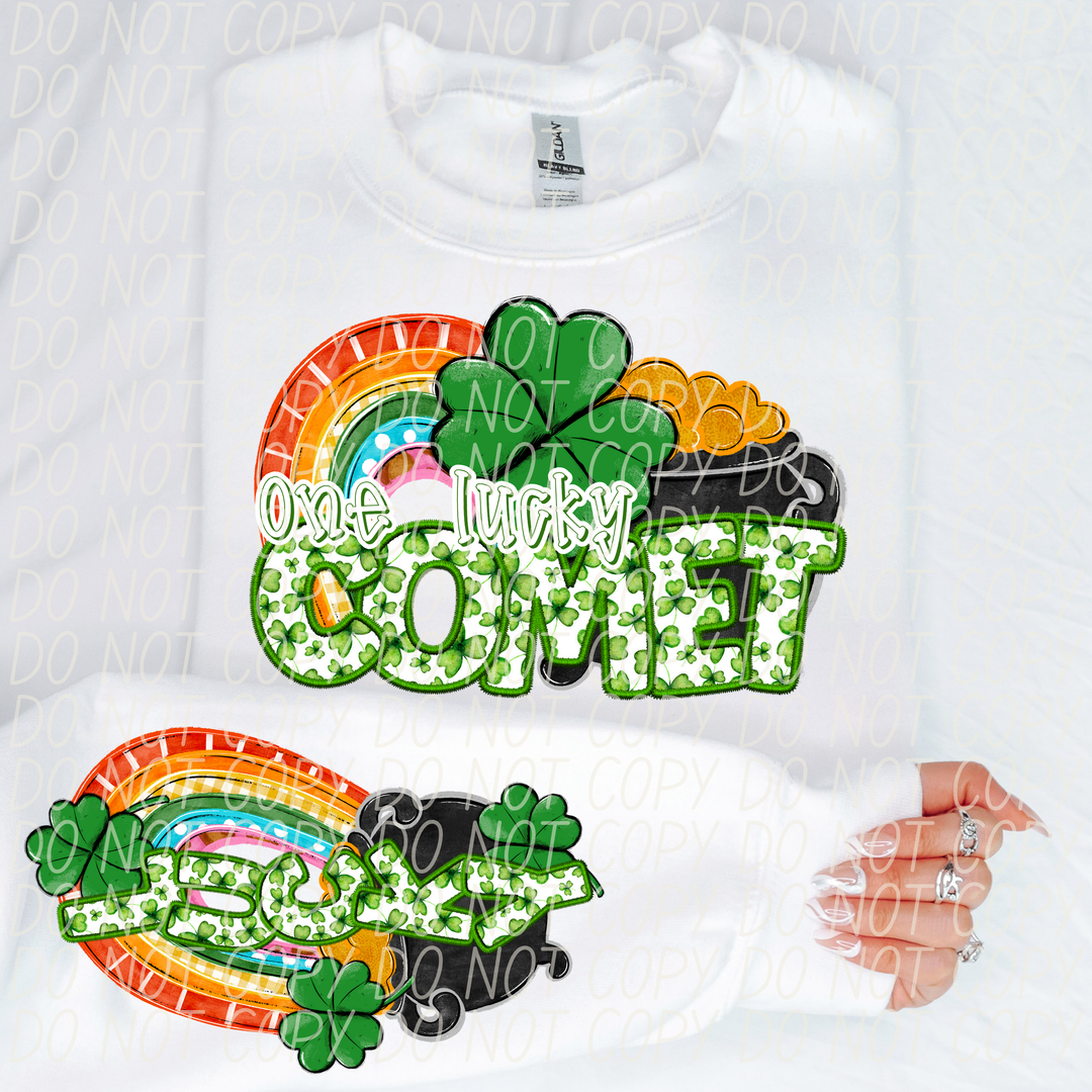 St Patrick's Day One Lucky Mascot Collection DTF Print