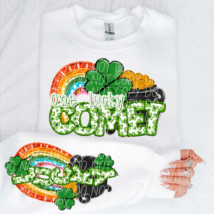 St Patrick's Day One Lucky Mascot Collection DTF Print