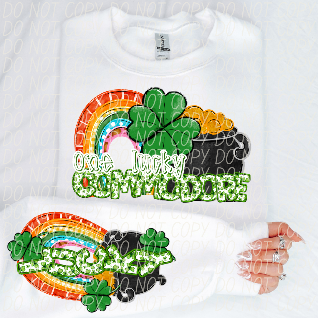 St Patrick's Day One Lucky Mascot Collection DTF Print