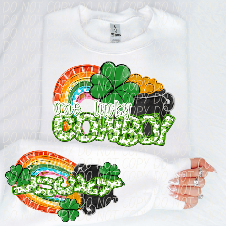 St Patrick's Day One Lucky Mascot Collection DTF Print