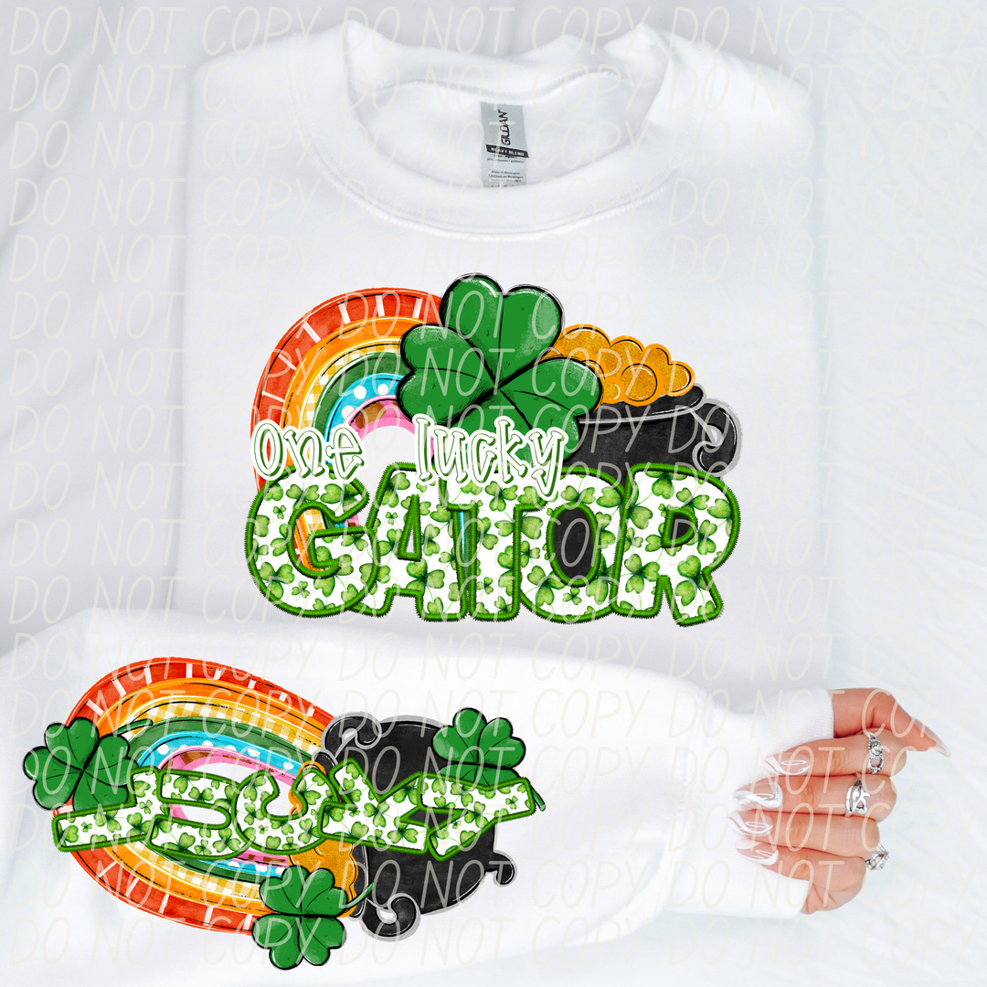 St Patrick's Day One Lucky Mascot Collection DTF Print